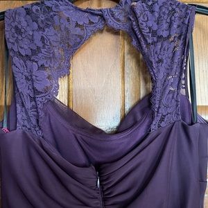 Plum purple gown. Size 14 Xscape  smoke free home